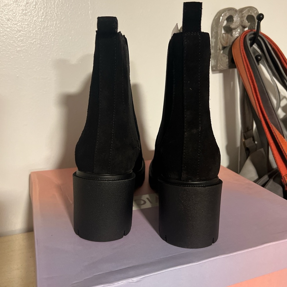 Black Suede Boots - Picture 4 of 5